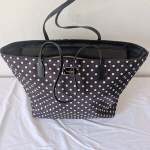 Kate Spade polka dot nylon tote bag